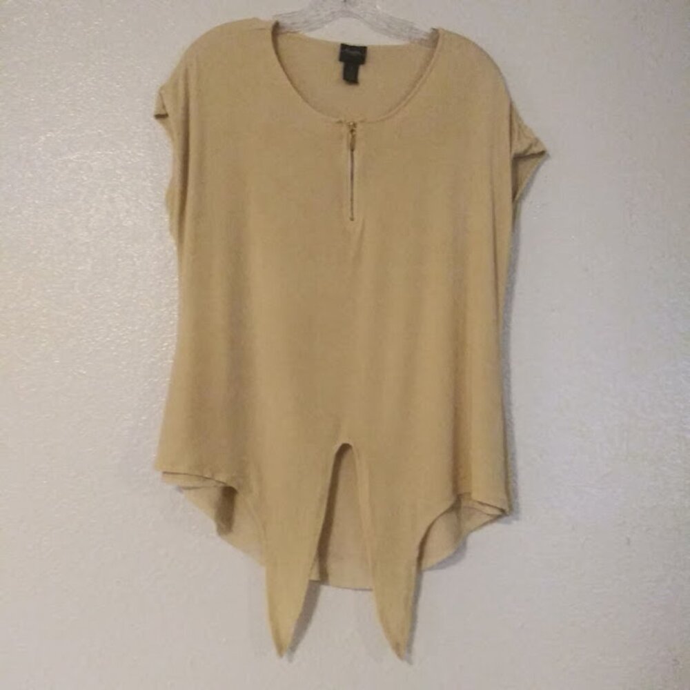 Chico's Travelers women's size 1 (Medium) yellow blouse